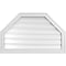 Ekena Millwork Octagonal Top Surface Mount PVC Gable Vent w/ 2"W x 1-1/2"P Brickmould Frame, 32"W x 20"H GVPOT32X2002SF - alternate 1